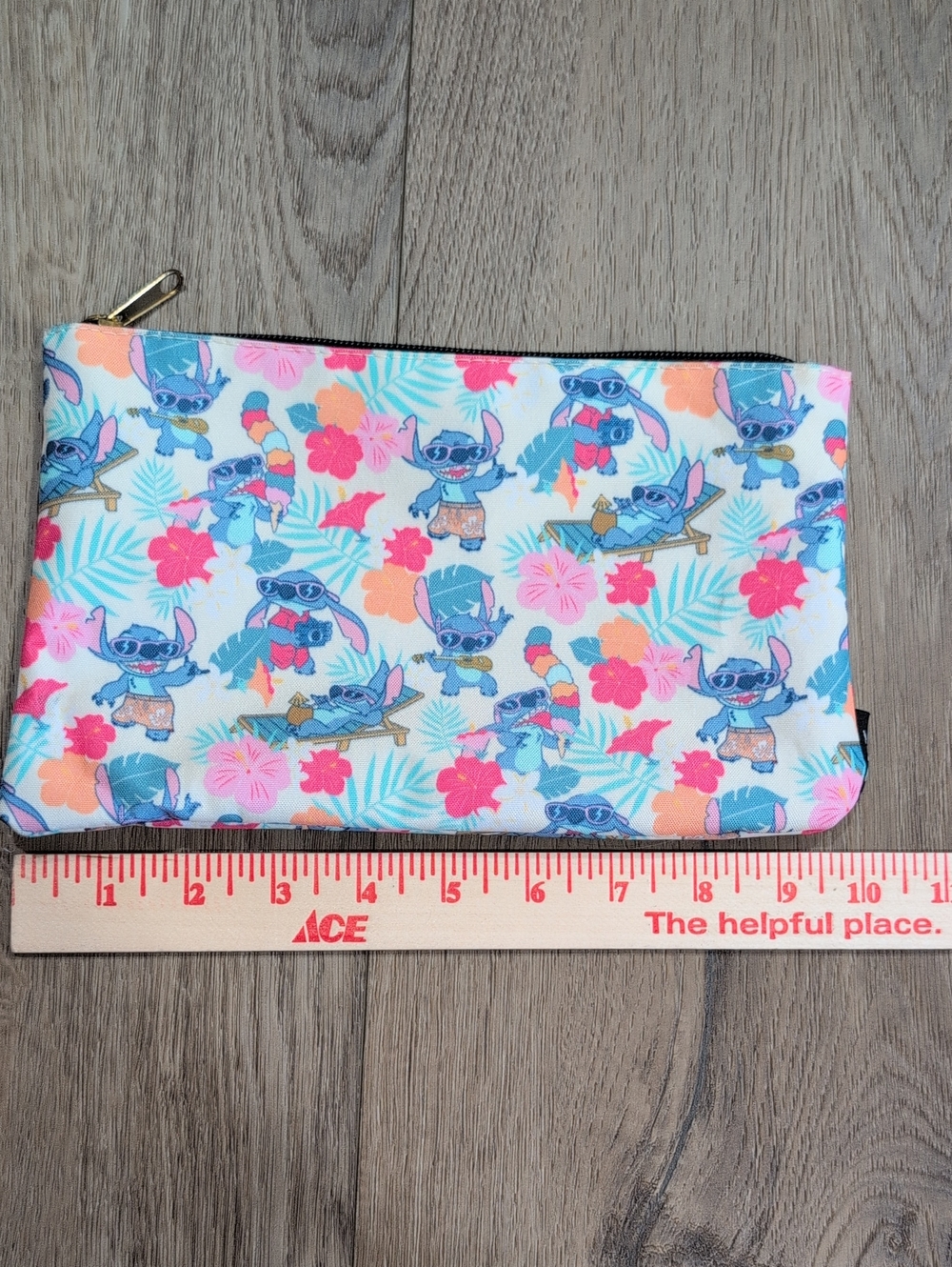 Disney Stitch Tropical Pencil Case - White/Blue/Pink/Peach
